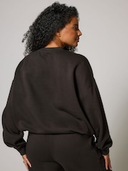 LOVALL Black Oversized ALL SZN Sweatshirt - Image 2 of 5