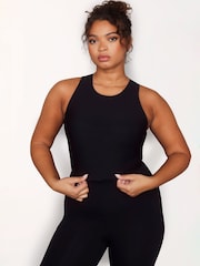 LOVALL Black Empower Sleeveless Round Neck Top - Image 3 of 5