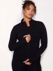 LOVALL Black Empower Fitted Zip-Up Jacket - Image 1 of 5