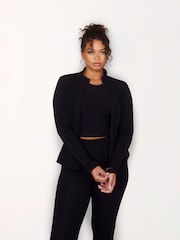 LOVALL Black Empower Fitted Zip-Up Jacket - Image 3 of 5