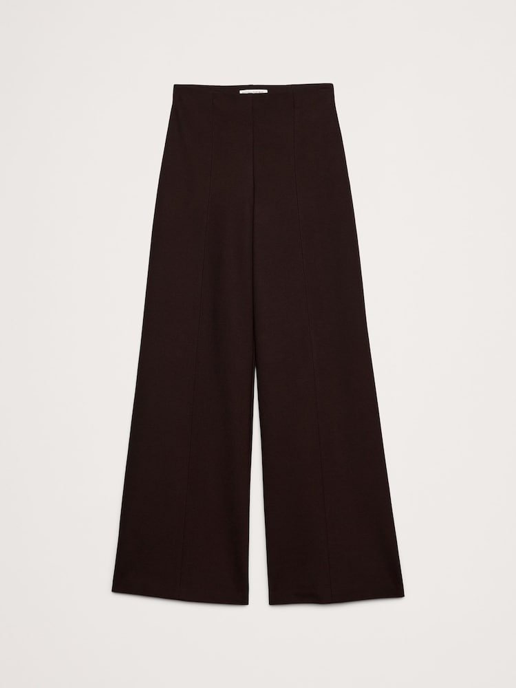 Banana Republic Brown High-Rise Wide-Leg Everywhere Ponte Pull On trousers - Image 5 of 5