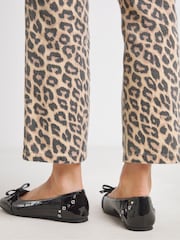 Simply Be Ballerina Shoes With Studded Bow - صورة 2 من 4