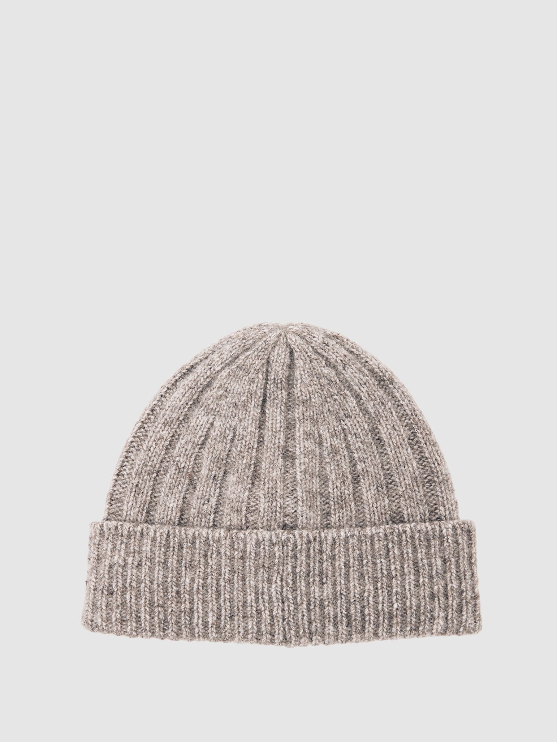Buy Reiss Oatmeal Melange Edgeley Wool-Blend Chunky Rib-Knit