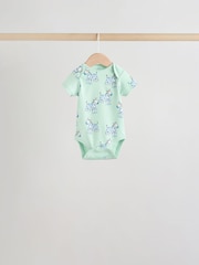 Multi Short Sleeve Baby Bodysuits 5 Pack - Image 3 of 13