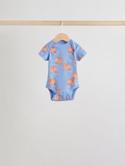 Multi Short Sleeve Baby Bodysuits 5 Pack - Image 4 of 13