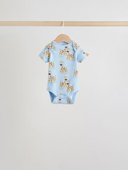 Multi Short Sleeve Baby Bodysuits 5 Pack - Image 6 of 13