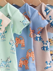 Multi Short Sleeve Baby Bodysuits 5 Pack - Image 9 of 13