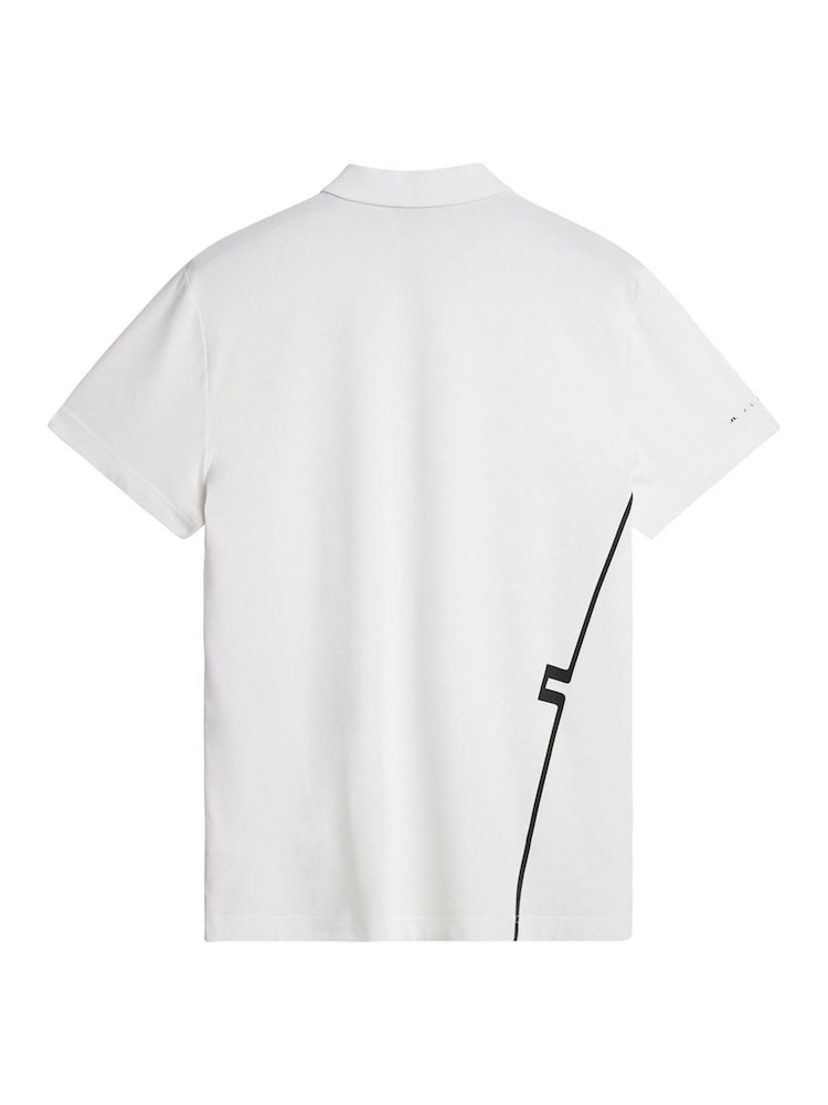 J.Lindeberg White Tennis Leroy Polo Shirt - Image 7 of 7