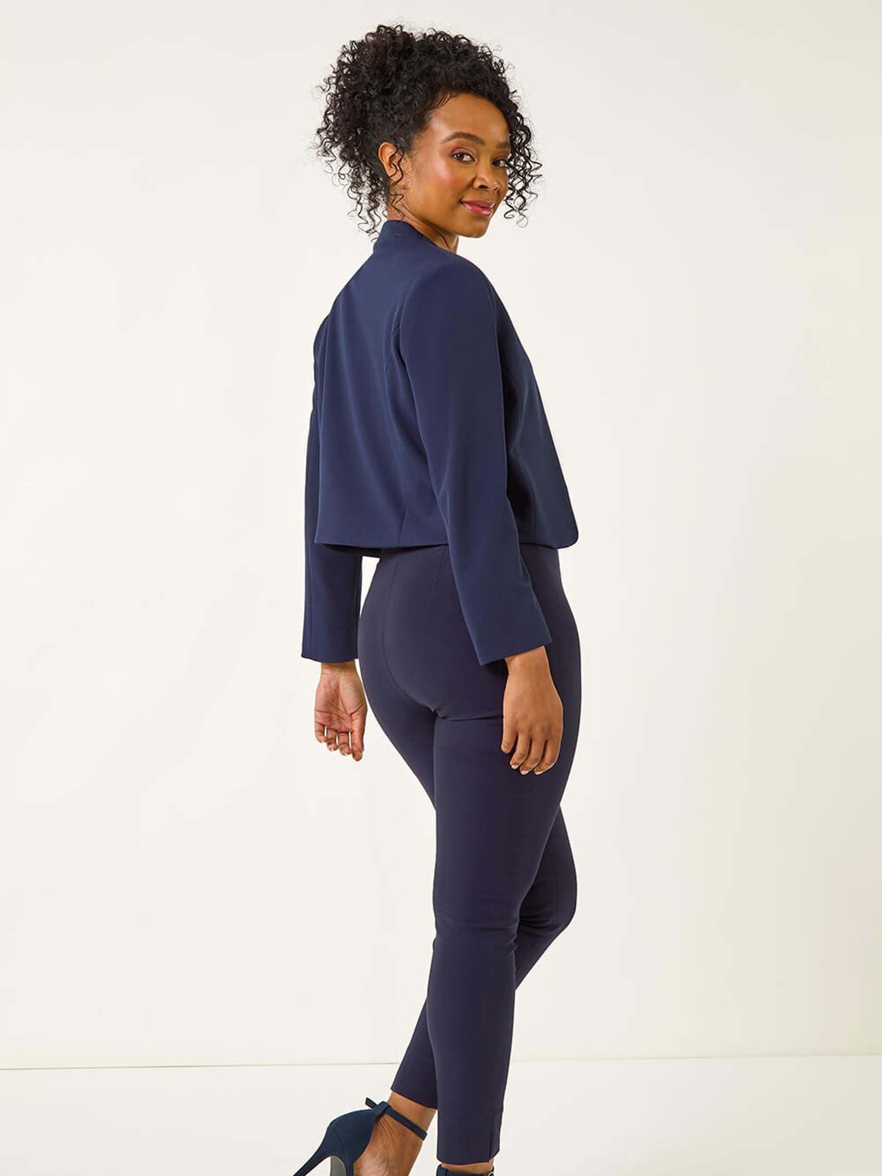 Buy Roman Blue Petite Stretch Bolero Jacket from Next USA