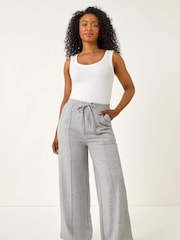 Roman Grey Petite Pintuck Tie Front Joggers - Image 2 of 5