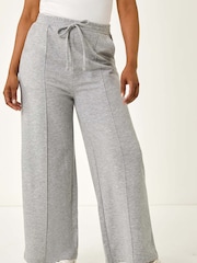 Roman Grey Petite Pintuck Tie Front Joggers - Image 4 of 5