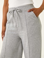 Roman Grey Petite Pintuck Tie Front Joggers - Image 5 of 5