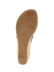 Pavers Black Extra Cushioned Slip On Wedge Mules - Image 5 of 5