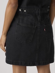 Levi's® Black Denim Short Sleeve Logan Western Dress - Image 3 of 6