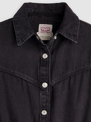 Levi's® Black Denim Short Sleeve Logan Western Dress - Image 6 of 6