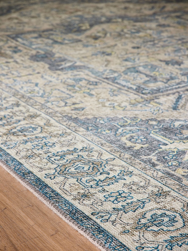 Origin Rug Collection. Grey Washable Napoli Runner - Image 2 of 5