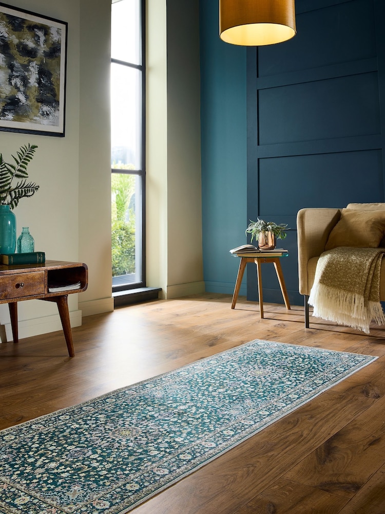 Origin Rug Collection. Emerald Washable Windsor Runner - Image 1 of 5