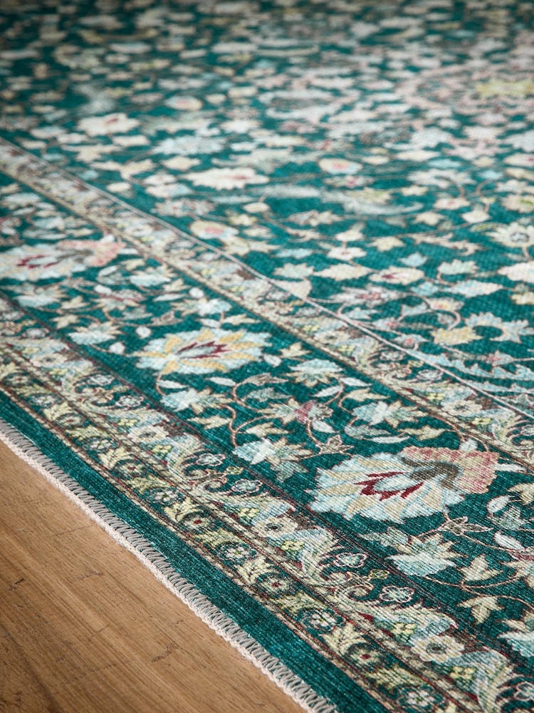 Origin Rug Collection. Emerald Washable Windsor Runner - Image 2 of 5