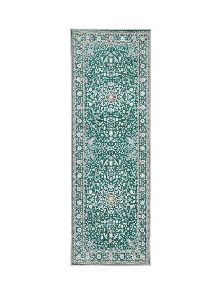 Origin Rug Collection. Emerald Washable Windsor Runner - Image 5 of 5