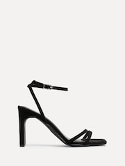 Linzi Black Gesture Strappy Block Heel Sandals - Image 2 of 5