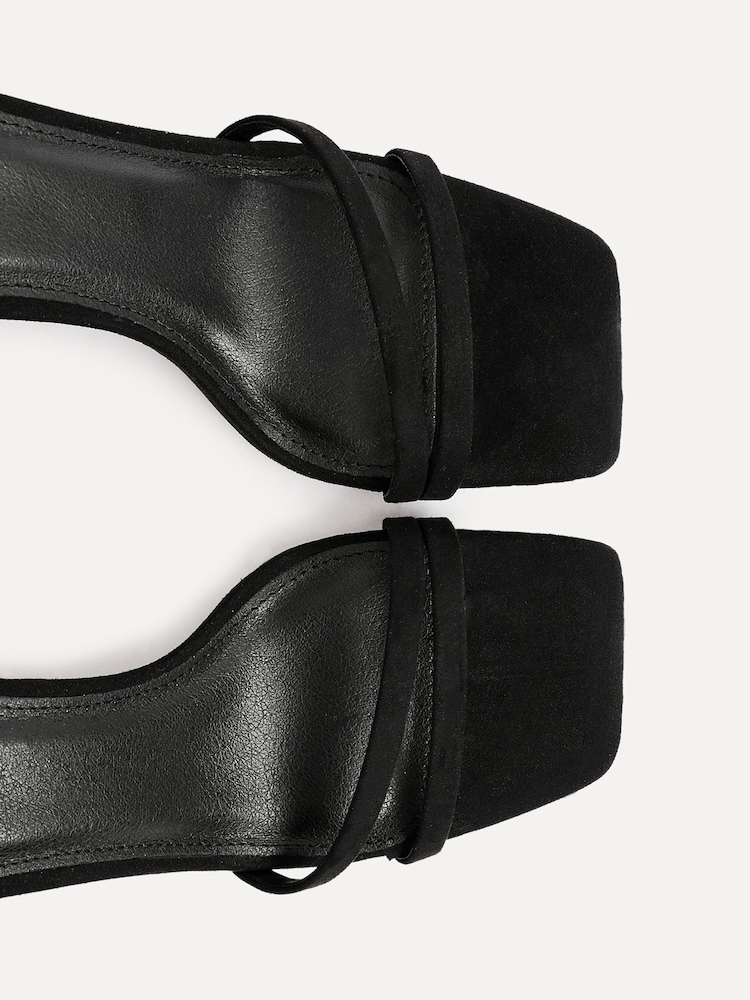 Linzi Black Gesture Strappy Block Heel Sandals - Image 5 of 5