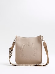 River Island Beige Logo Messenger Bag - Imagem 2 de 6