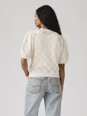 Levi's® Pauline Pointelle Short Sleeve Cardigan - Bild 2 von 6