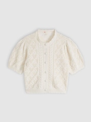 Levi's® Pauline Pointelle Short Sleeve Cardigan - Bild 5 von 6