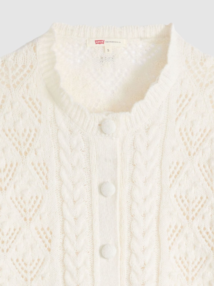 Levi's® Pauline Pointelle Short Sleeve Cardigan - Bild 6 von 6