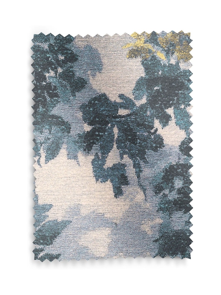 Boucle Chenille Yellow Floral Tapestry Print Remi High Back Accent Chair - Image 9 of 9