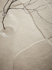 Origin Rug Collection. Cream Sculptured Boulder Rug - Image 4 of 5