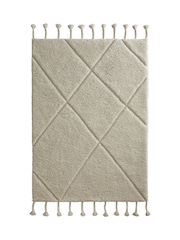 Origin Rug Collection. Ivory Berber Diamond Rug - Image 5 of 5
