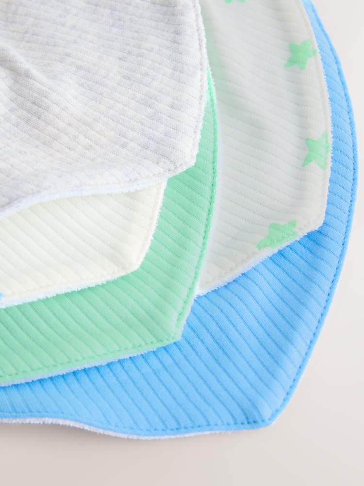 Blå/grøn - Baby Dribble BIBS 5 Pakke - Billede 8 af 8