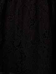 Adrianna Papell Lace Midi Shirt Black Dress - Image 3 of 6