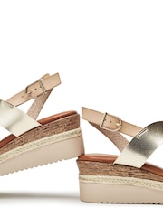 Moda in Pelle Joani Cross Strap Upper Sling Back White Sandals - Image 4 of 4