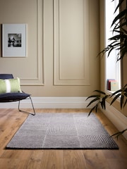 Origin Rug Collection. Charcoal Geometric Rug - Image 1 of 5