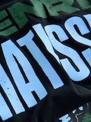 Black Henri Matisse Graphic Short Sleeve Pyjamas Set - Image 11 of 12