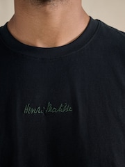 Black Henri Matisse Graphic Short Sleeve Pyjamas Set - Image 5 of 12