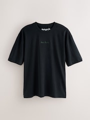 Black Henri Matisse Graphic Short Sleeve Pyjamas Set - Image 8 of 12