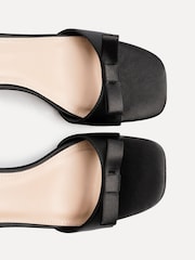 Linzi Black Orena Block Heel Sandals With Bow Detail - Image 6 of 6