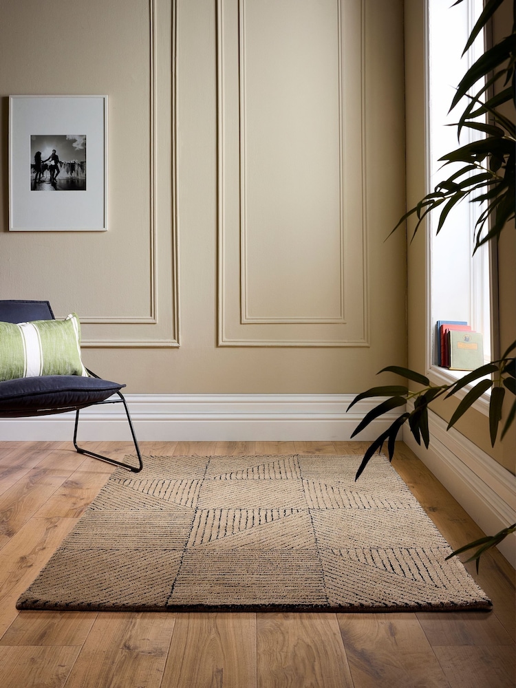 Origin Rug Collection. Sand Geometric Rug - Image 1 of 5 Origin Rug Collection. Sand Geometric Rug - Image 1 of 5