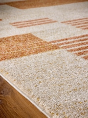 Origin Rug Collection. Terracotta Nomad Block Rug - Image 3 of 5