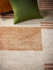 Origin Rug Collection. Terracotta Nomad Block Rug - Image 4 of 5