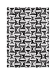 Origin Rug Collection. Black or White Labyrinth Rug - Image 5 of 5