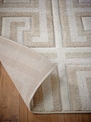 Origin Rug Collection. Beige or Cream Greek Key Rug - Image 2 of 5