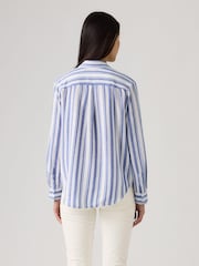 Levi's® Bold Stripe Blue Elaine Utility Shirt - Image 2 of 6