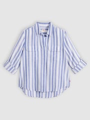 Levi's® Bold Stripe Blue Elaine Utility Shirt - Image 5 of 6