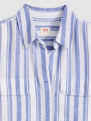 Levi's® Bold Stripe Blue Elaine Utility Shirt - Image 6 of 6