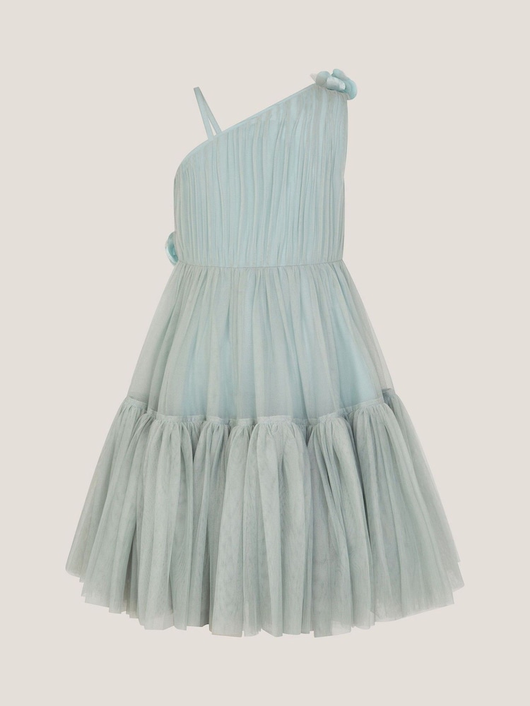 Monsoon Ruby Asymmetric Flower Tulle Dress - Image 2 of 3