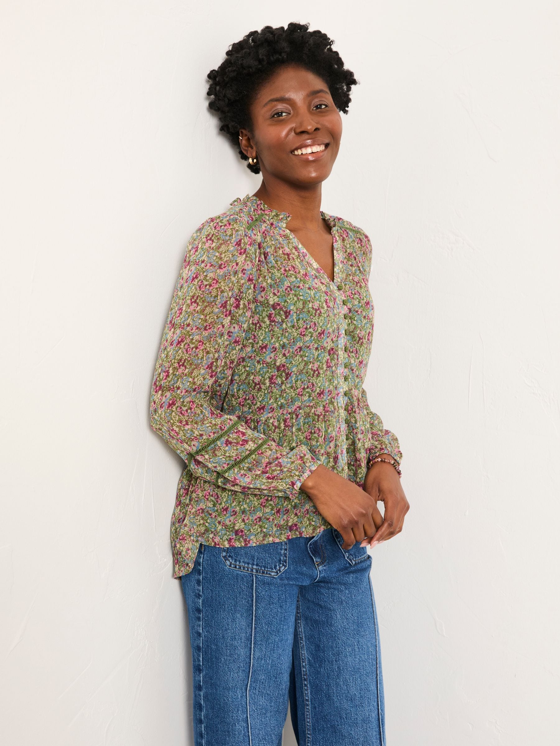 Buy FatFace Mel Green Ditsy Garden Petite Blouse from Next Malaysia